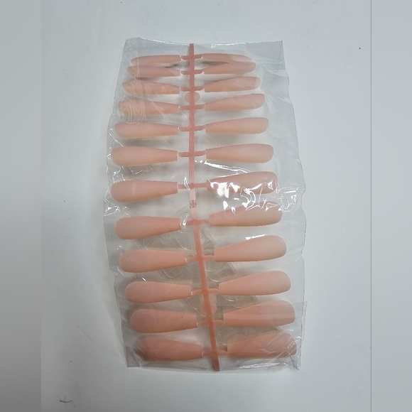 Other - Press On Nails Long Nude Coffin Set Of 24pcs